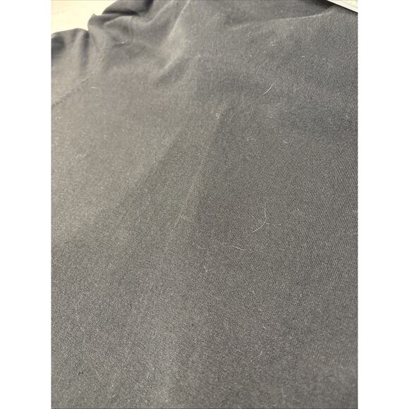 Black Faux Fur Trim Silk Blend Cardigan XL Y2K Mob Wife Witchy Goth Spense - Picture 14 of 16